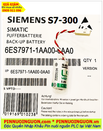 Pin Siemens S7-300; Pin S7-300; Pin nuôi nguồn PLC Siemens S7-300 lithium 3.6v 1200mAh _Xuất xứ Israel